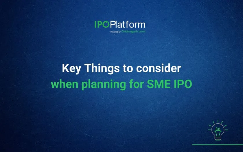 Key things to consider when planning for SME IPO Key things to consider when planning for SME IPO