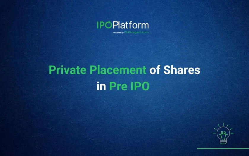 Private Placement of Shares in Pre IPO Private Placement of Shares in Pre IPO